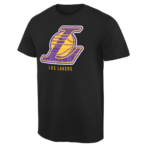 NBA Men Los Angeles Lakers Noches Enebea TShirt  Black